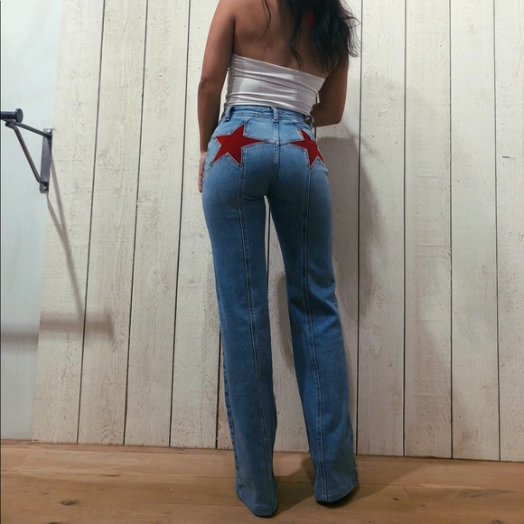 jeans with stars on the butt